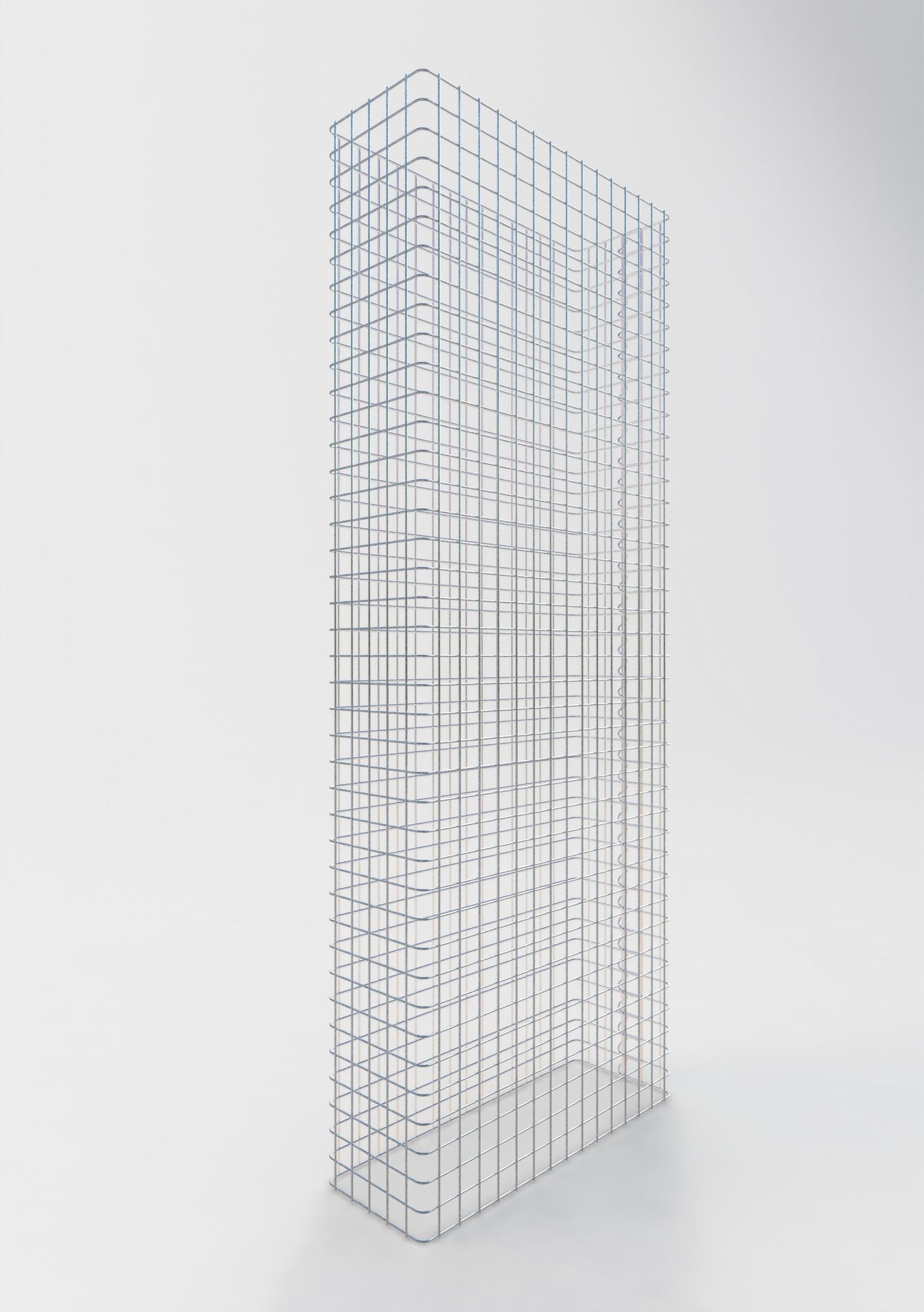 Valla de gaviones longitud 77 cm, altura 200 cm, profundidad 27 cm, malla 5 x 5 cm