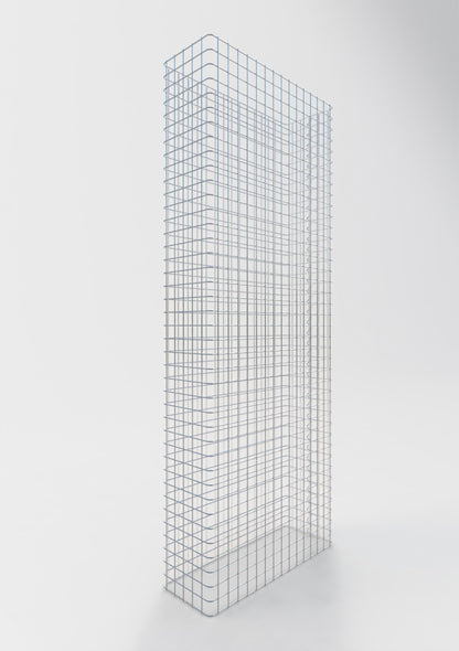 Valla de gaviones longitud 77 cm, altura 200 cm, profundidad 27 cm, malla 5 x 5 cm