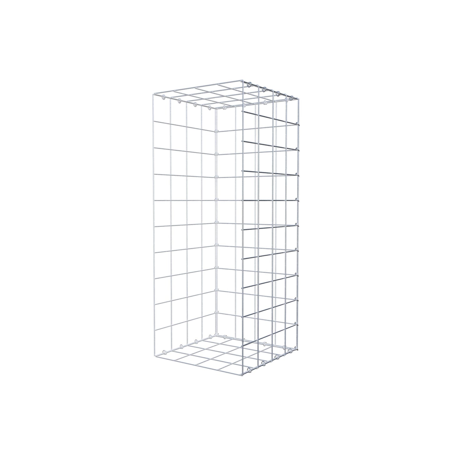 Gabião tipo 2 100 cm x 40 cm x 40 cm (C x A x P), malhagem 10 cm x 10 cm, anel C