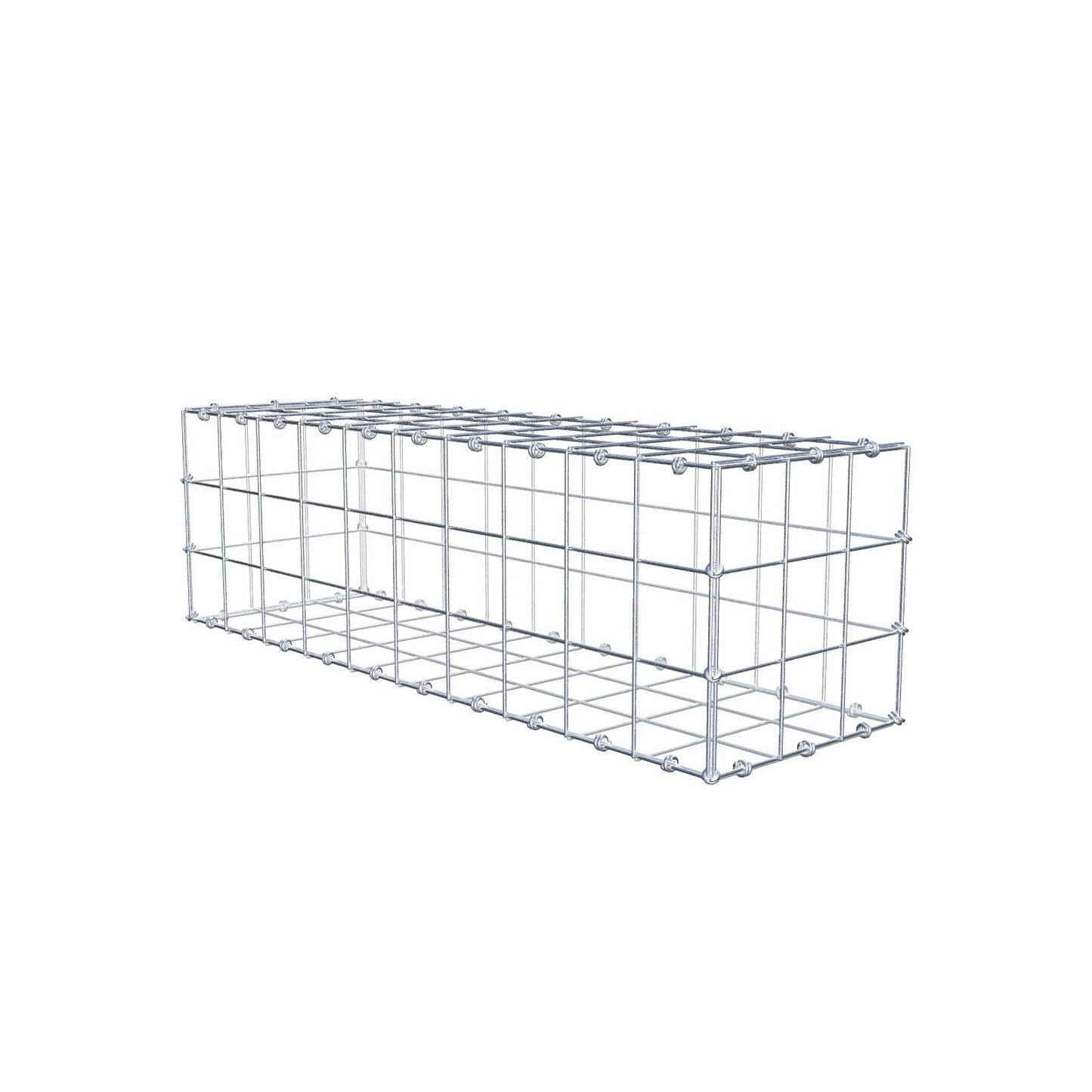 Gabbione 100 cm x 30 cm x 30 cm (L x H x P), maglia 10 x 10 cm, anello a spirale