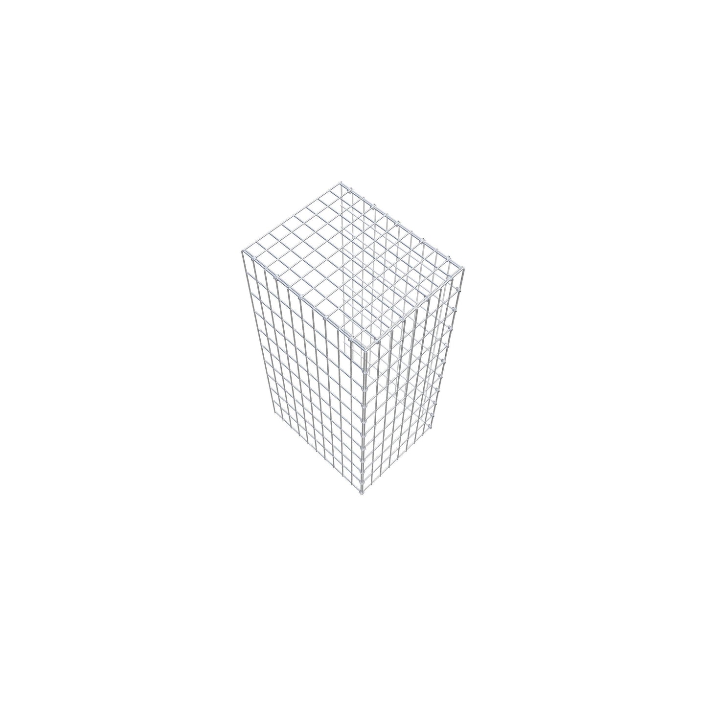 Gabião Tipo 4 100 cm x 50 cm x 40 cm (C x A x P), malhagem 5 cm x 10 cm, anel C