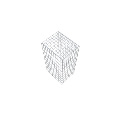 Gabião Tipo 4 100 cm x 50 cm x 40 cm (C x A x P), malhagem 5 cm x 10 cm, anel C