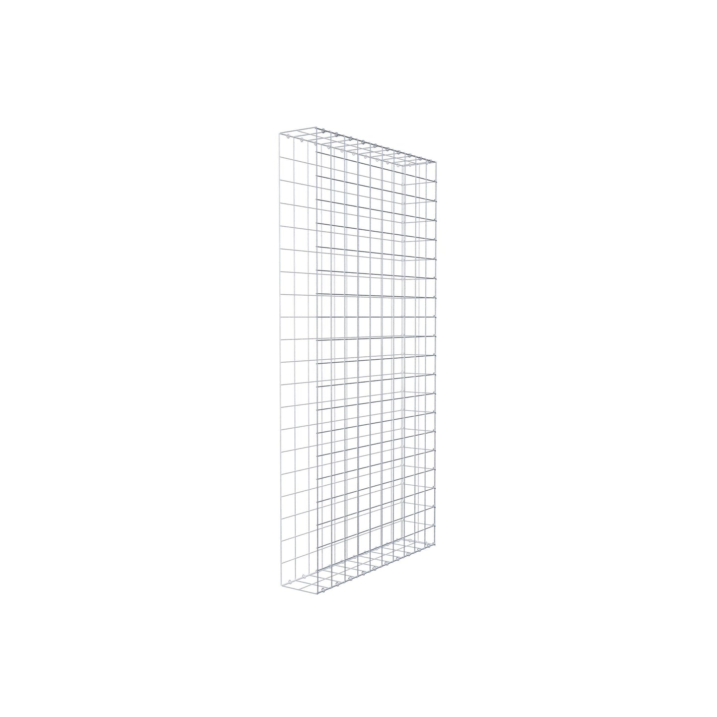 Typ 2 påbyggnadsgabion 200 cm x 100 cm x 20 cm (L x H x D), maskstorlek 10 cm x 10 cm, C-ring