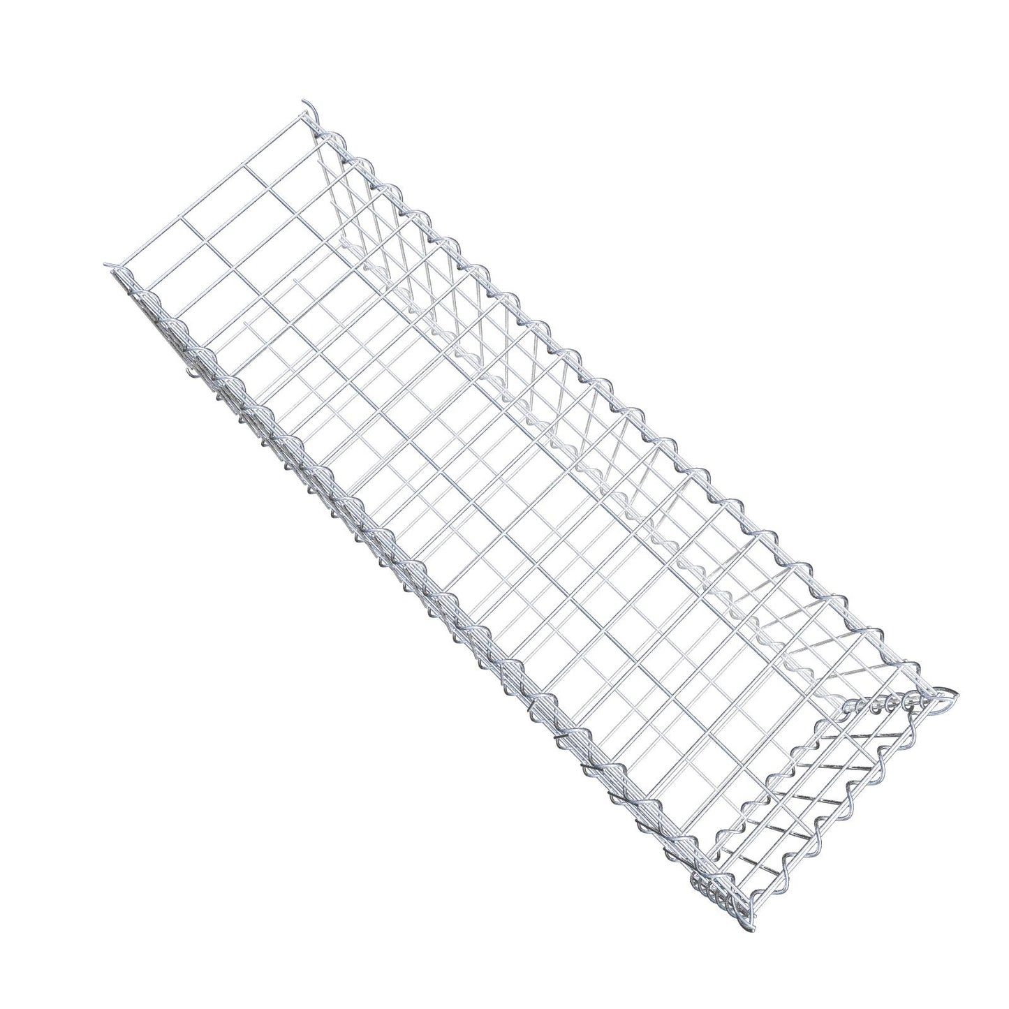 Gabbione aggiuntivo tipo 2 100 cm x 30 cm x 30 cm (L x A x P), maglia 5 cm x 10 cm, spirale
