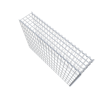 Gabbione aggiuntivo tipo 4 100 cm x 70 cm x 20 cm (L x H x P), dimensione maglia 5 cm x 10 cm, a spirale