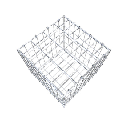 Gabion 40 cm x 40 cm x 40 cm (L x H x P), mailles 5 x 10 cm, anneau en spirale