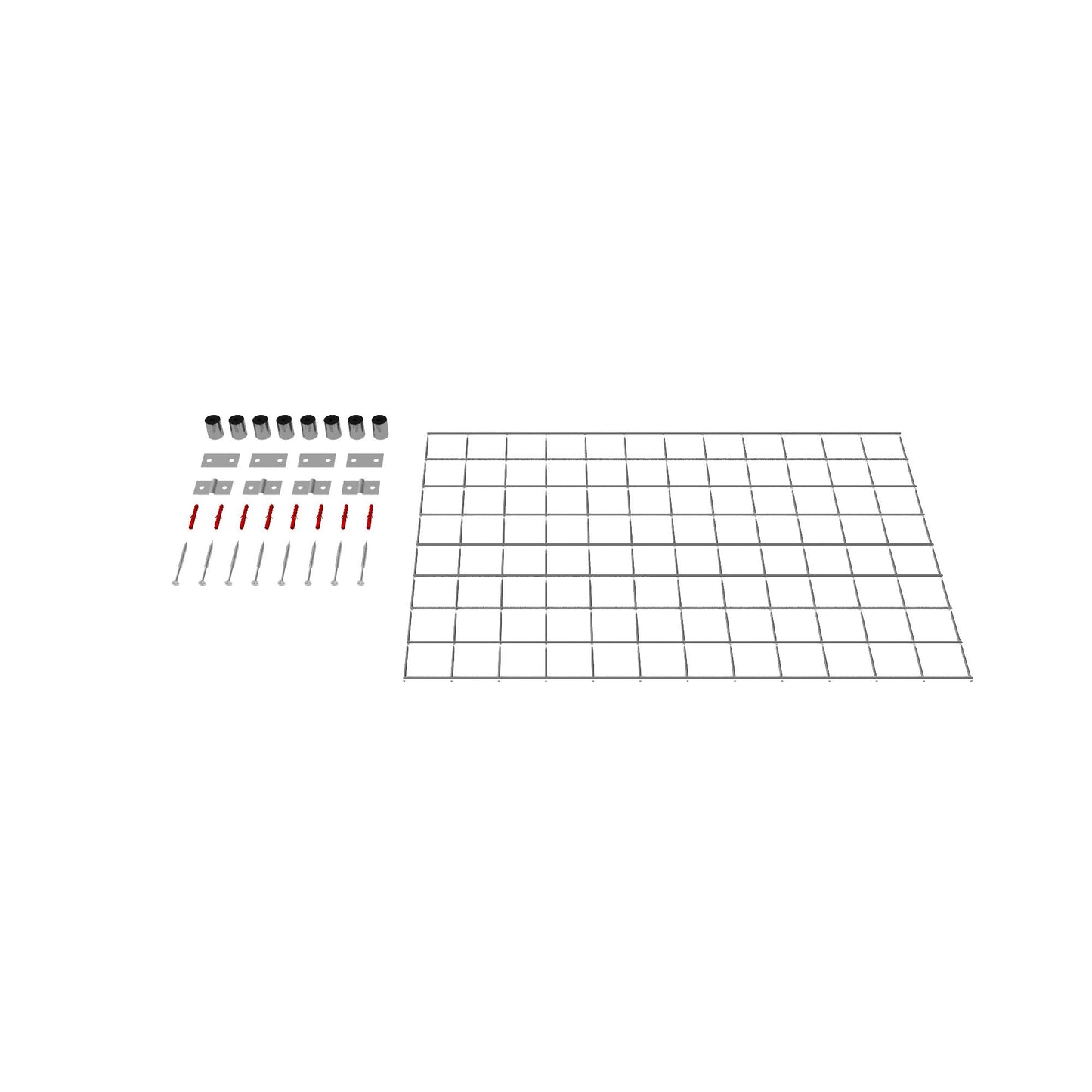 Dekorativt gitter / espalier (inklusive monteringsmateriale) maskestørrelse 5 x 5 cm