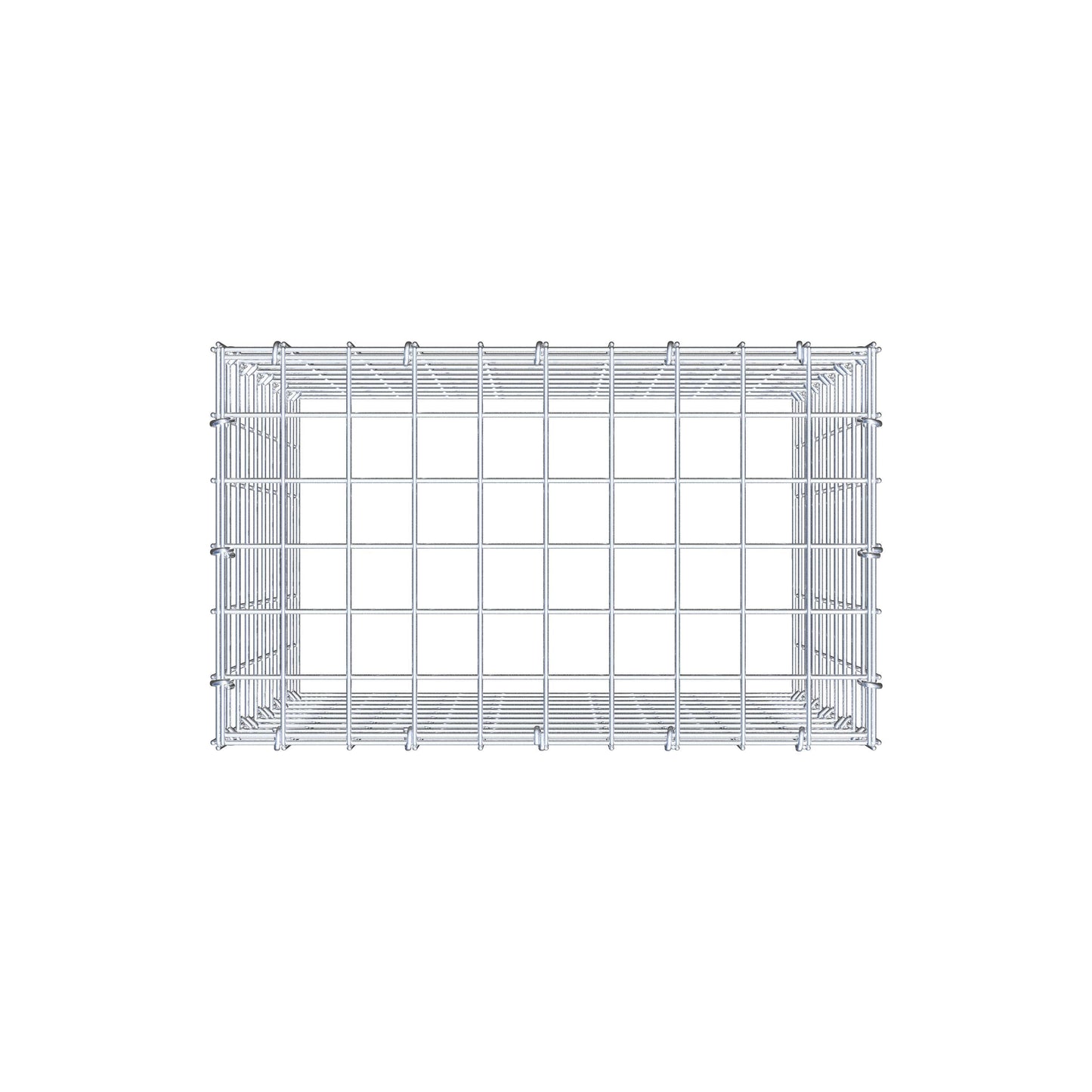 Anbaugabione Typ 3 50 cm x 50 cm x 30 cm (L x H x T), Maschenweite 5 cm x 5 cm, C-Ring