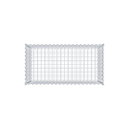 Set di 2 gabbioni 100 cm x 50 cm x 50 cm (L x H x P), maglia 5 x 5 cm, a spirale