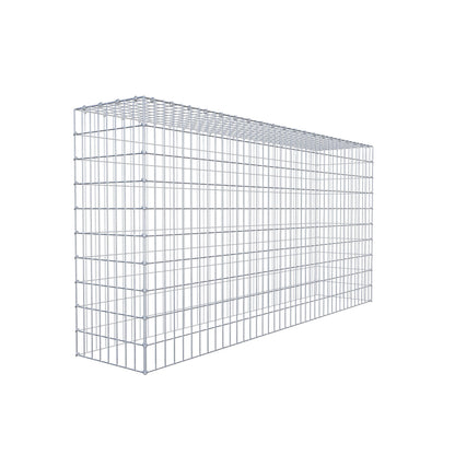 Monteret gabion type 3 200 cm x 100 cm x 40 cm (L x H x D), maskestørrelse 5 cm x 10 cm, C-ring