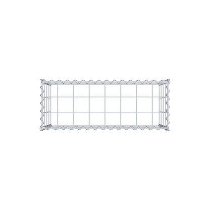 Extra gabion typ 3 80 cm x 40 cm x 30 cm (L x H x D), maskstorlek 10 cm x 10 cm, spiral