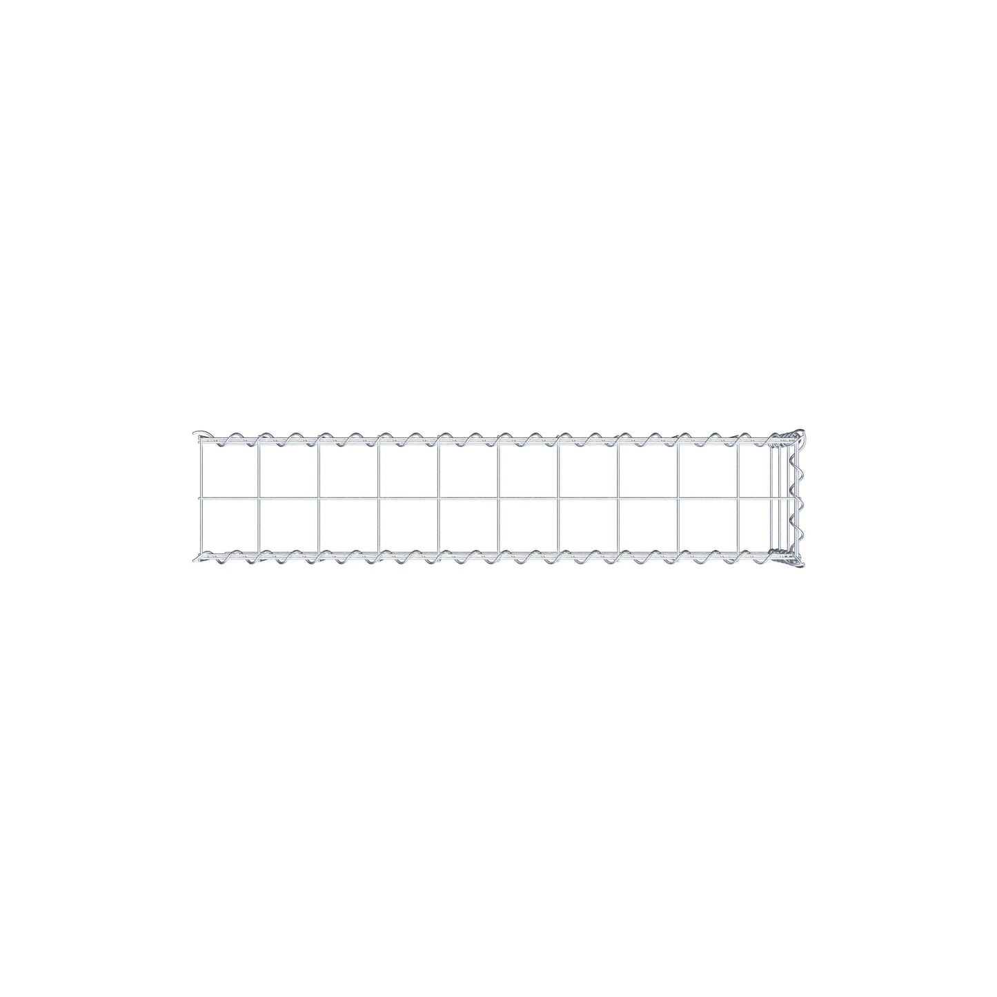 Gabião tipo 4 100 cm x 30 cm x 20 cm (C x A x P), malhagem 10 cm x 10 cm, espiral