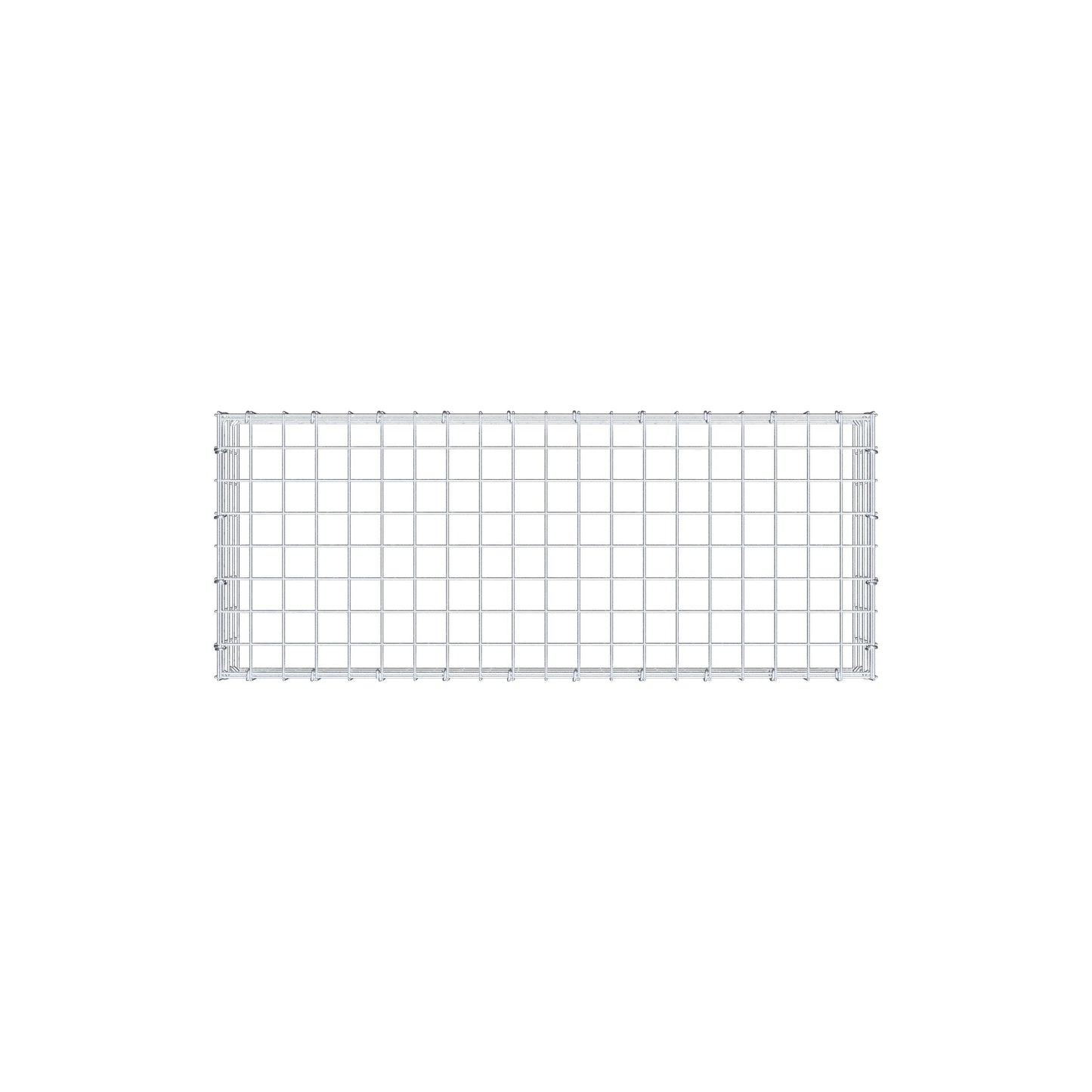 Gabbione aggiuntivo di tipo 3 100 cm x 20 cm x 40 cm (L x H x P), maglia 5 cm x 5 cm, anello a C
