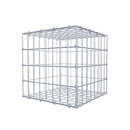 Gabion 40 cm x 40 cm x 40 cm (L x H x P), mailles 5 cm x 10 cm, anneau en C