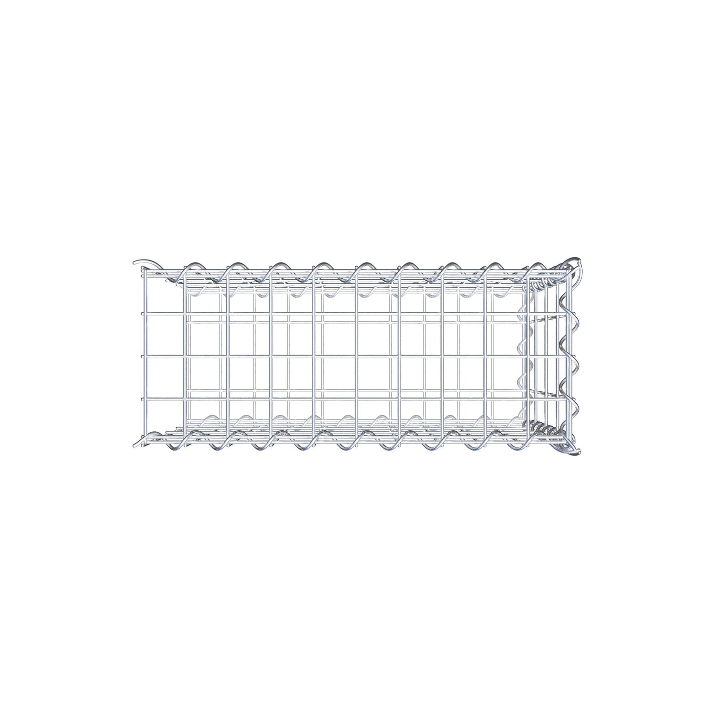 Påväxt gabion typ 2 50 cm x 40 cm x 20 cm (L x H x D), maskstorlek 5 cm x 10 cm, spiral