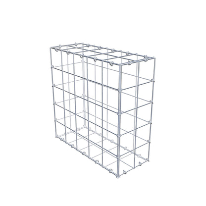 Gabion 50 cm x 50 cm x 20 cm (L x H x D), maskestørrelse 10 cm x 10 cm, C-ring