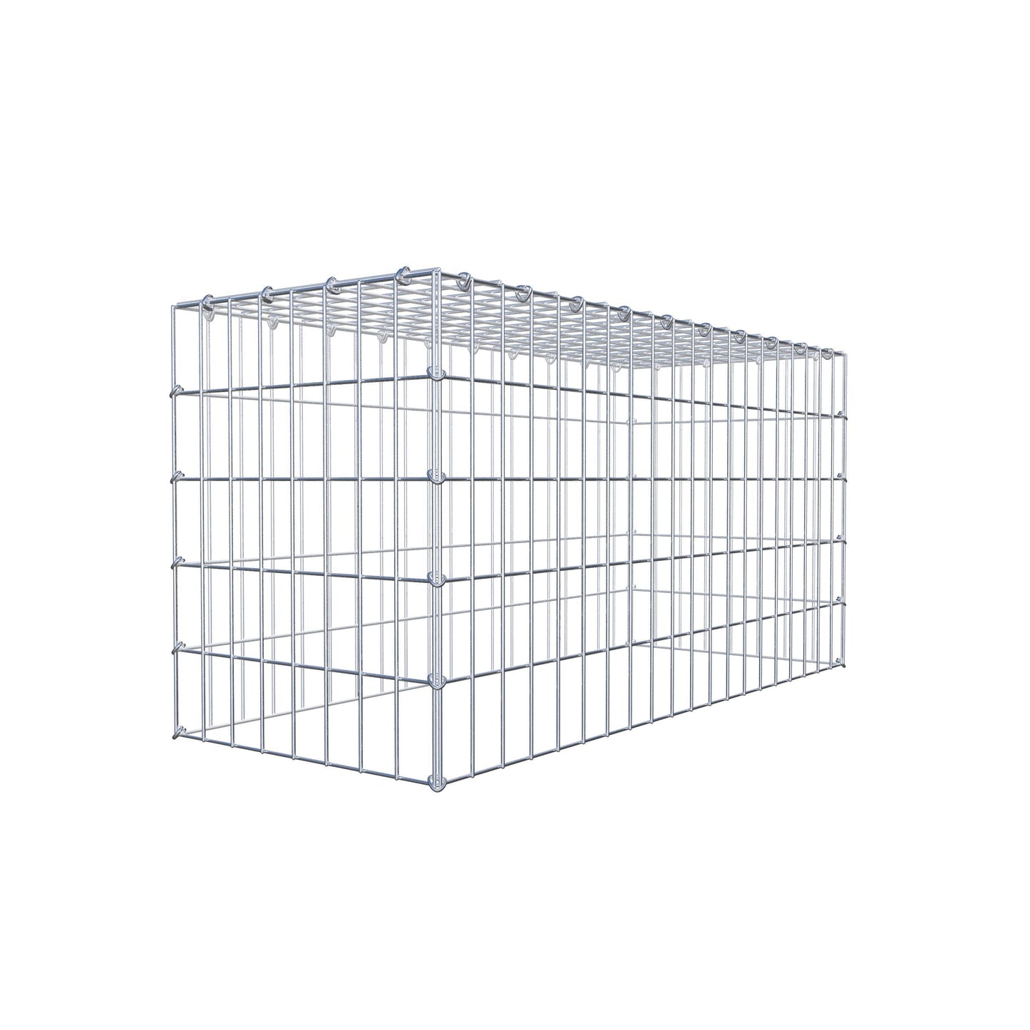 Gabbione aggiuntivo di tipo 3 100 cm x 50 cm x 40 cm (L x H x P), maglia 5 cm x 10 cm, anello a C