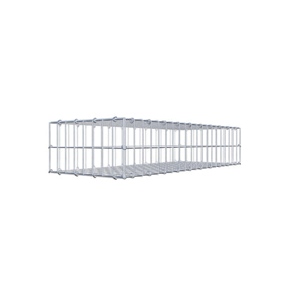 Gabione 100 cm x 20 cm x 40 cm (L x H x T), Maschenweite 5 cm x 10 cm, C-Ring