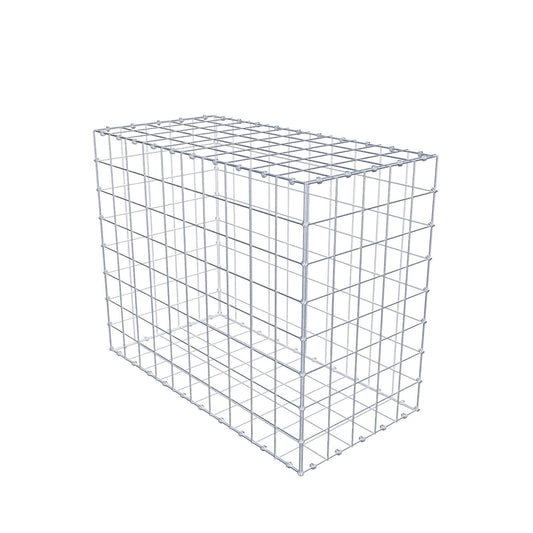 Gabbione 100 cm x 80 cm x 50 cm (L x H x P), maglia 10 x 10 cm, anello a spirale