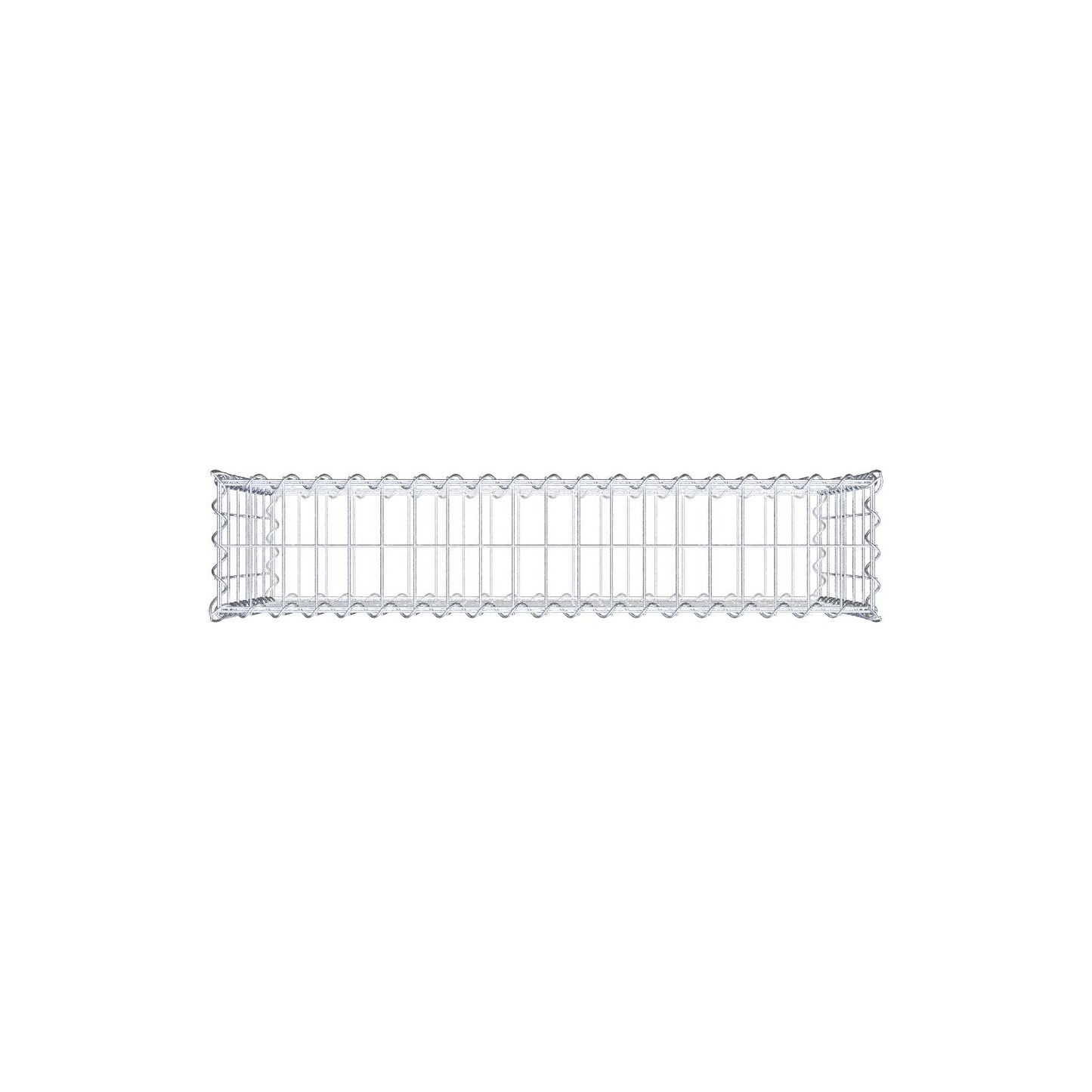 Gabion 100 cm x 60 cm x 20 cm (L x H x P), mailles 5 cm x 10 cm, spirale