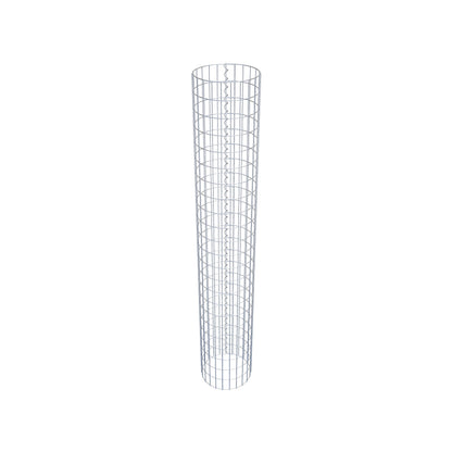 Colonne de gabion ronde 37 cm de diamètre, 230 cm de hauteur, maille 5 cm x 10 cm