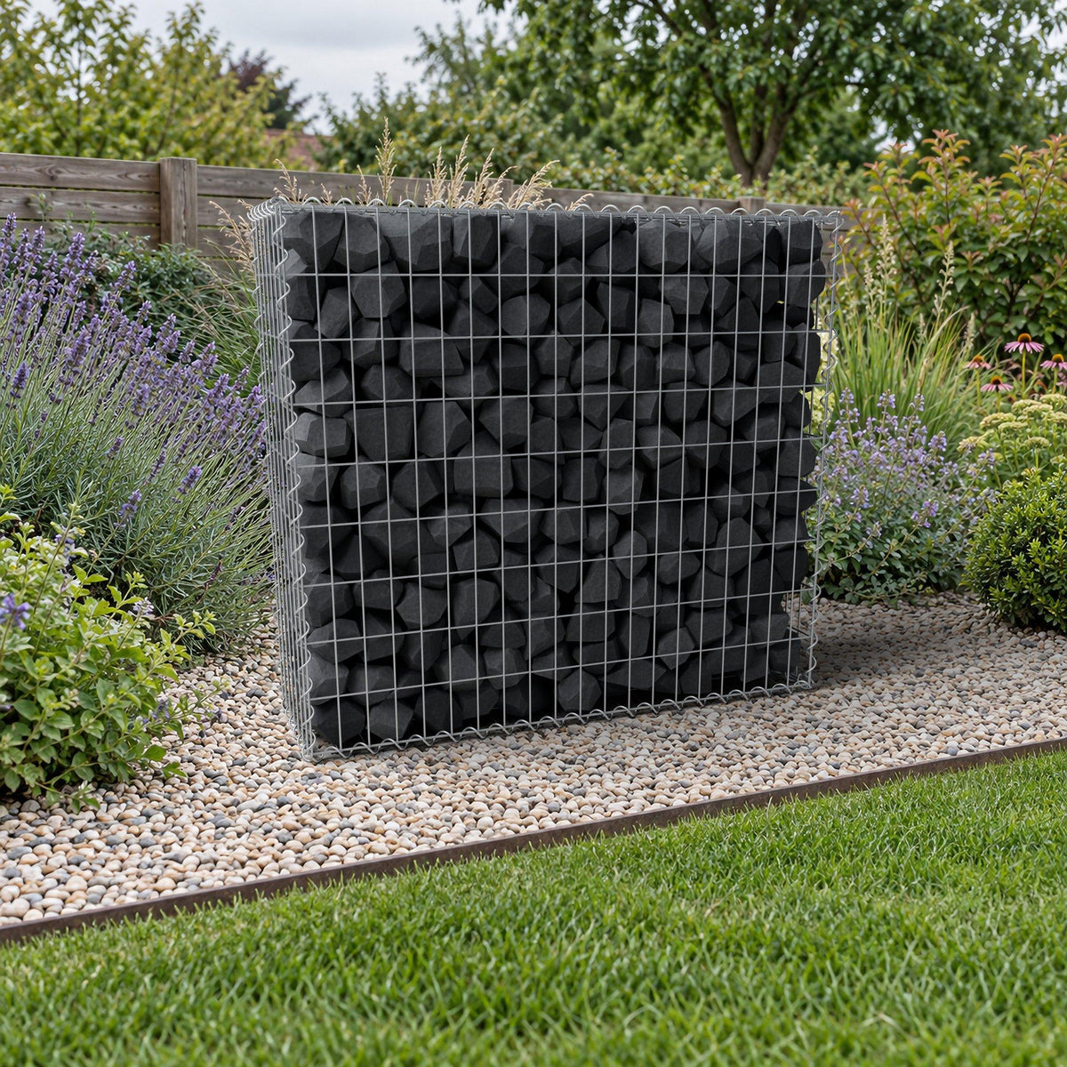 Schanskorf 100 cm x 90 cm x 30 cm (L x H x D), maaswijdte 5 cm x 10 cm, spiraal
