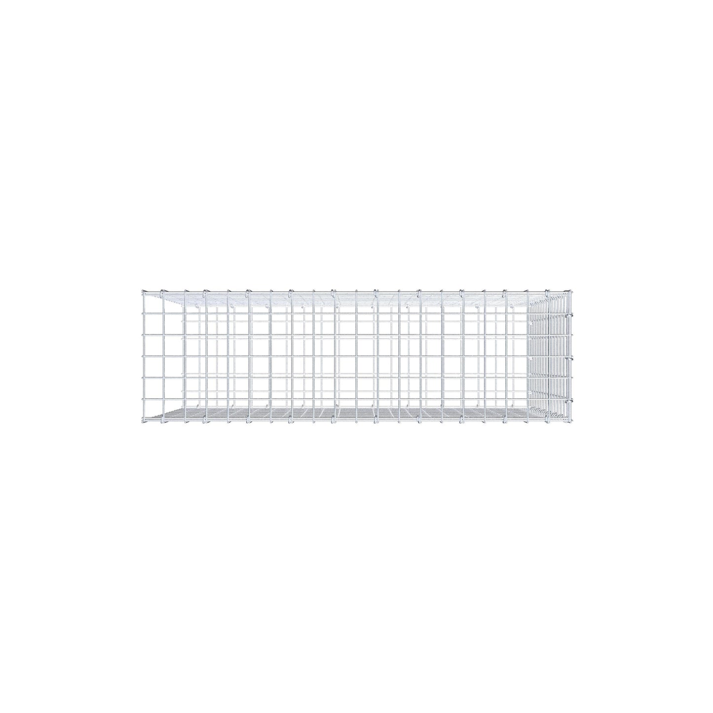 Gabião Tipo 2 100 cm x 70 cm x 30 cm (C x A x P), malhagem 5 cm x 5 cm, anel C
