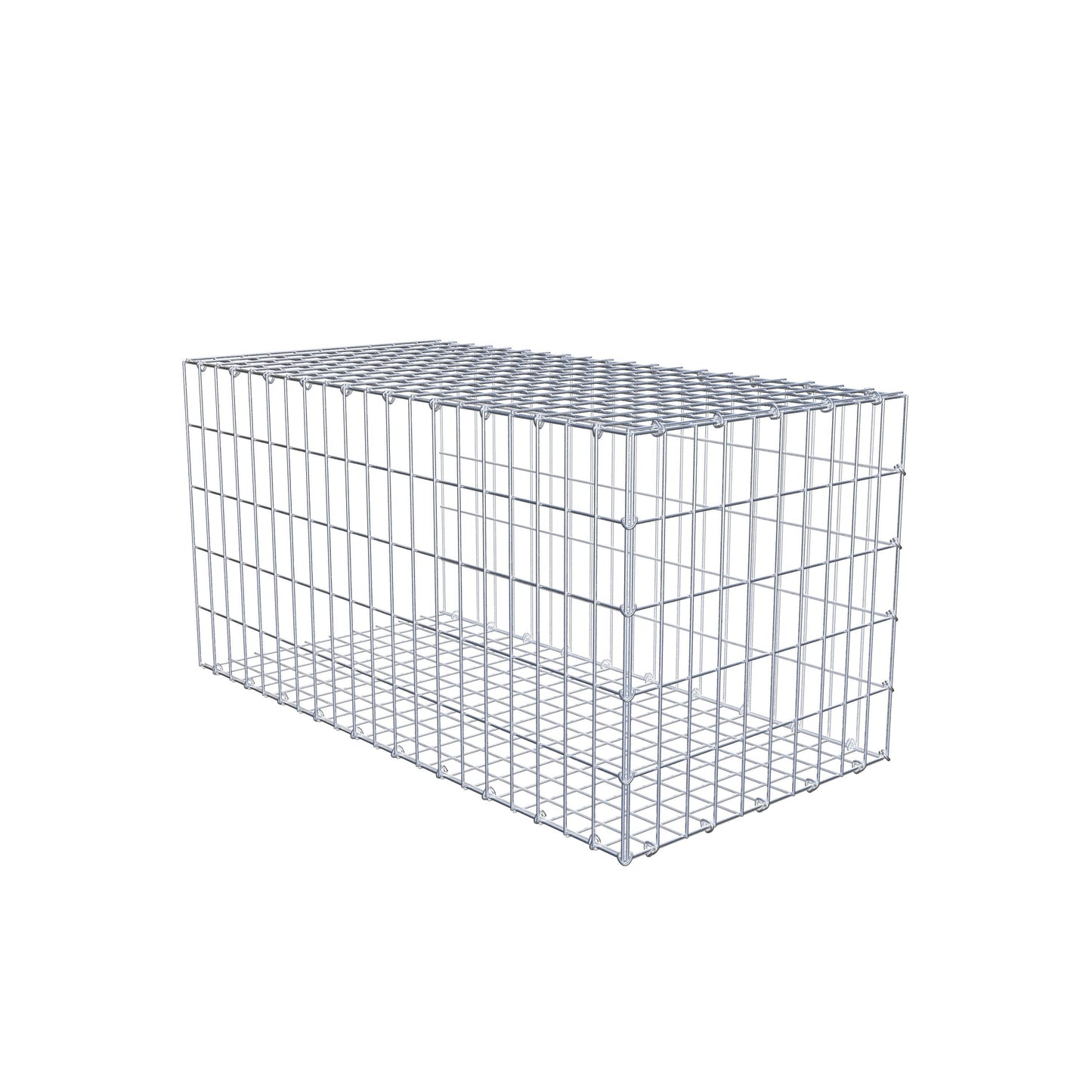 Gabião tipo 2 100 cm x 50 cm x 50 cm, malhagem 5 cm x 10 cm, anel C