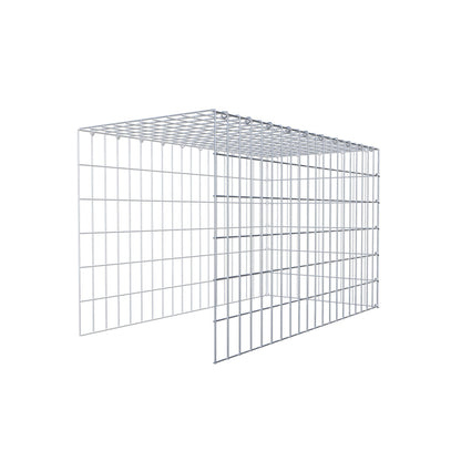 Gabbione aggiuntivo tipo 4 100 cm x 60 cm x 50 cm (L x H x P), maglia 5 cm x 10 cm, anello a C