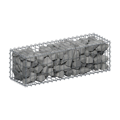 Gabião 100 cm x 30 cm x 30 cm (C x A x P), malhagem 5 cm x 10 cm, espiral