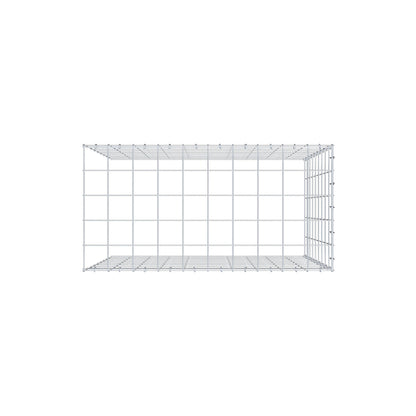 Gavión adicional tipo 4 100 cm x 90 cm x 50 cm (L x A x P), malla 10 cm x 10 cm, anillo en C