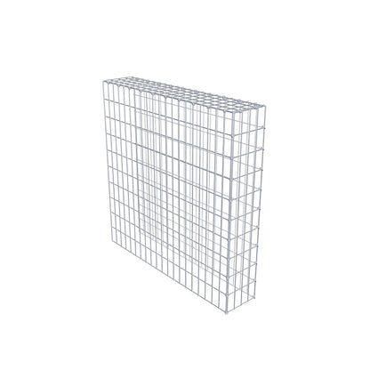 Gabbione aggiuntivo tipo 4 100 cm x 100 cm x 20 cm (L x H x P), maglia 5 cm x 10 cm, anello a C