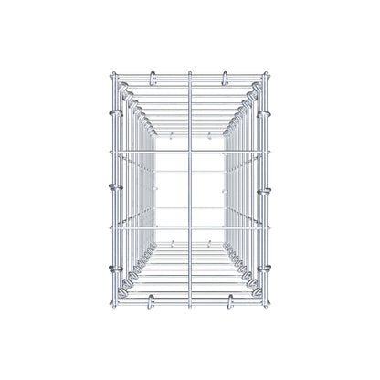 Gabion 100 cm x 20 cm x 30 cm (L x H x D), maskstorlek 10 cm x 10 cm, C-ring