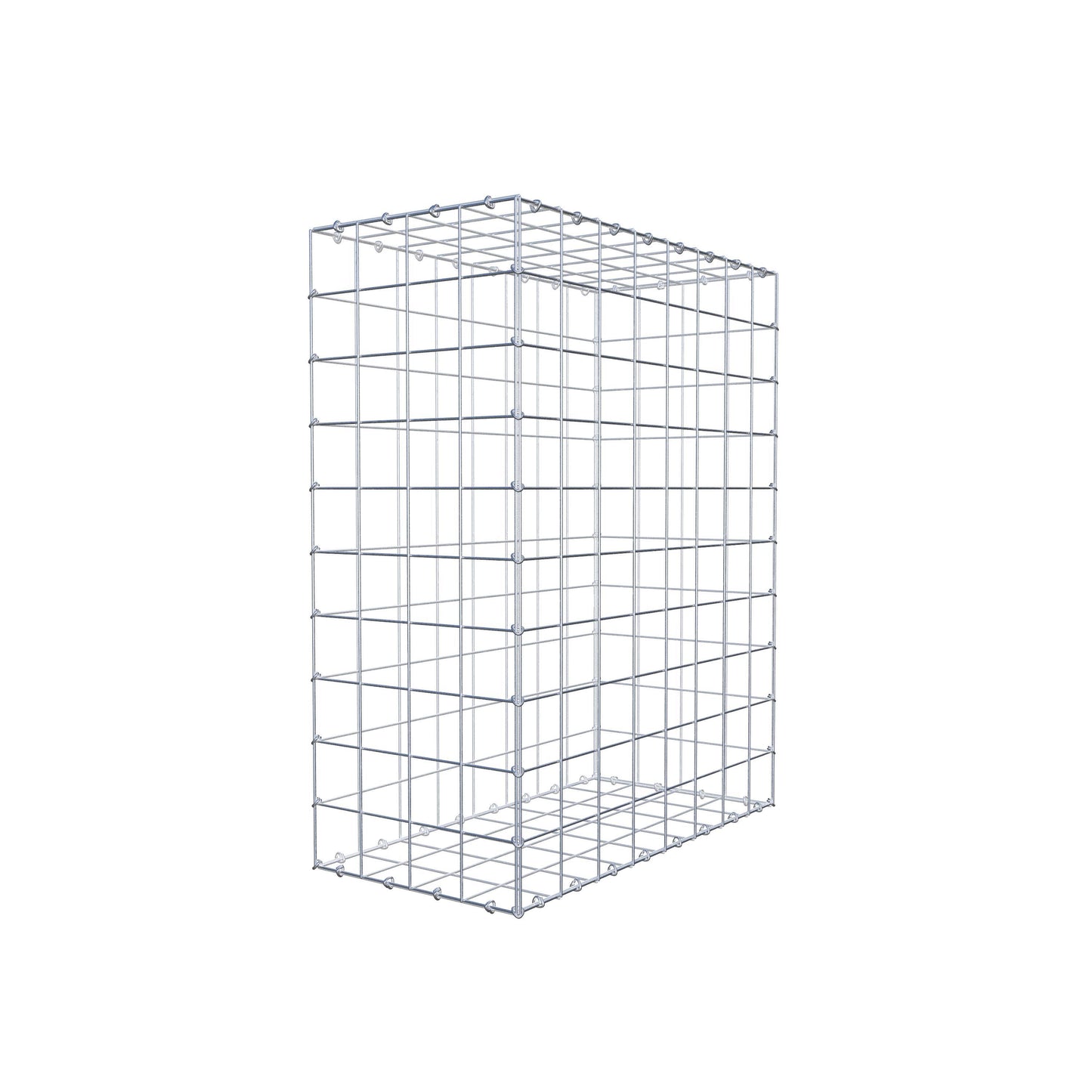 Gabione 100 cm x 80 cm x 40 cm (L x H x T), Maschenweite 10 cm x 10 cm, C-Ring