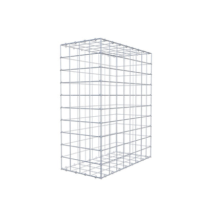 Gabione 100 cm x 80 cm x 40 cm (L x H x T), Maschenweite 10 cm x 10 cm, C-Ring