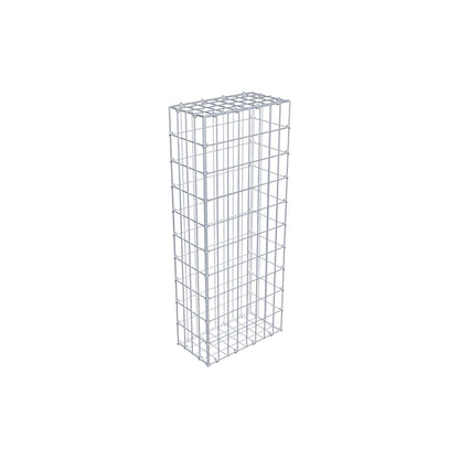 Gabione 100 cm x 20 cm x 40 cm (L x H x T), Maschenweite 5 cm x 10 cm, C-Ring
