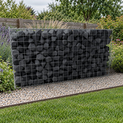 Gabione 200 cm x 100 cm x 50 cm (L x H x T), Maschenweite 10 cm x 10 cm, Spirale