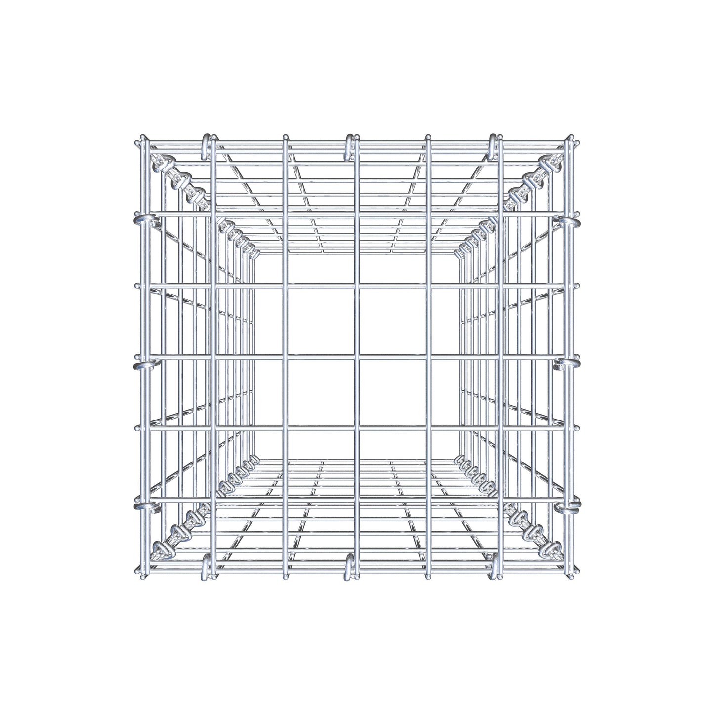 Gabbione aggiuntivo di tipo 3 100 cm x 30 cm x 30 cm (L x A x P), maglia 5 cm x 10 cm, anello a C