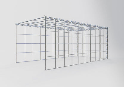 Add-on schanskorf type 4 100 cm x 40 cm x 50 cm (L x H x D), maaswijdte 10 cm x 10 cm, spiraal