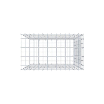 Mounted gabion type 2 100 cm x 70 cm x 40 cm, mesh size 5 cm x 10 cm, C-ring