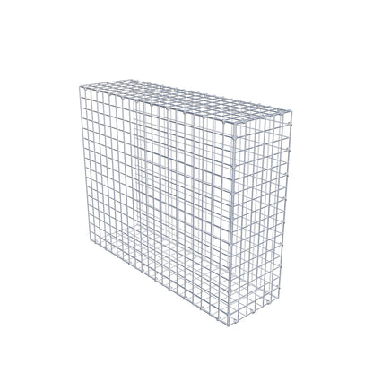Monteret gabion type 2 100 cm x 80 cm x 30 cm (L x H x D), maskestørrelse 5 cm x 5 cm, C-ring