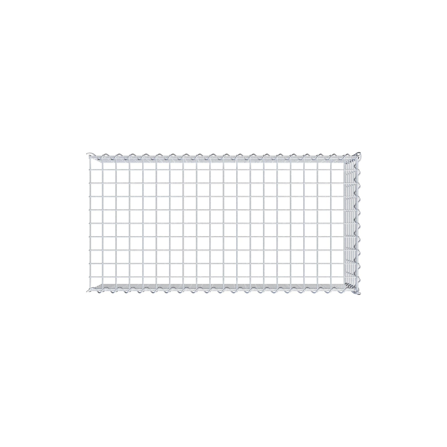 Extra gabion typ 4 100 cm x 30 cm x 50 cm (L x H x D), maskstorlek 5 cm x 5 cm, spiral