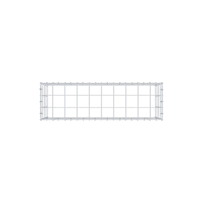 Fourche rapportée type 3 100 cm x 40 cm x 30 cm (L x H x P), mailles 10 cm x 10 cm, anneau en C