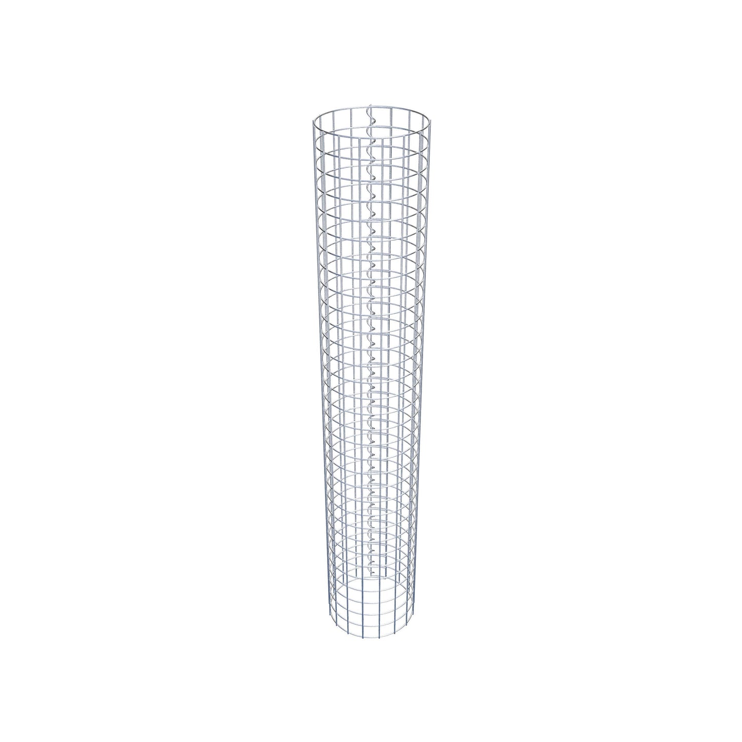 Colonna gabbionata rotonda 27 cm di diametro, 160 cm di altezza, maglia 5 cm x 5 cm