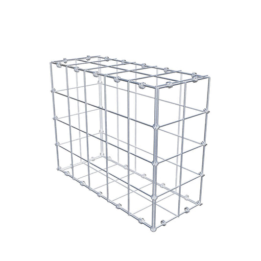 Gabbione 50 cm x 40 cm x 20 cm (L x H x P), maglia 10 x 10 cm, anello a spirale