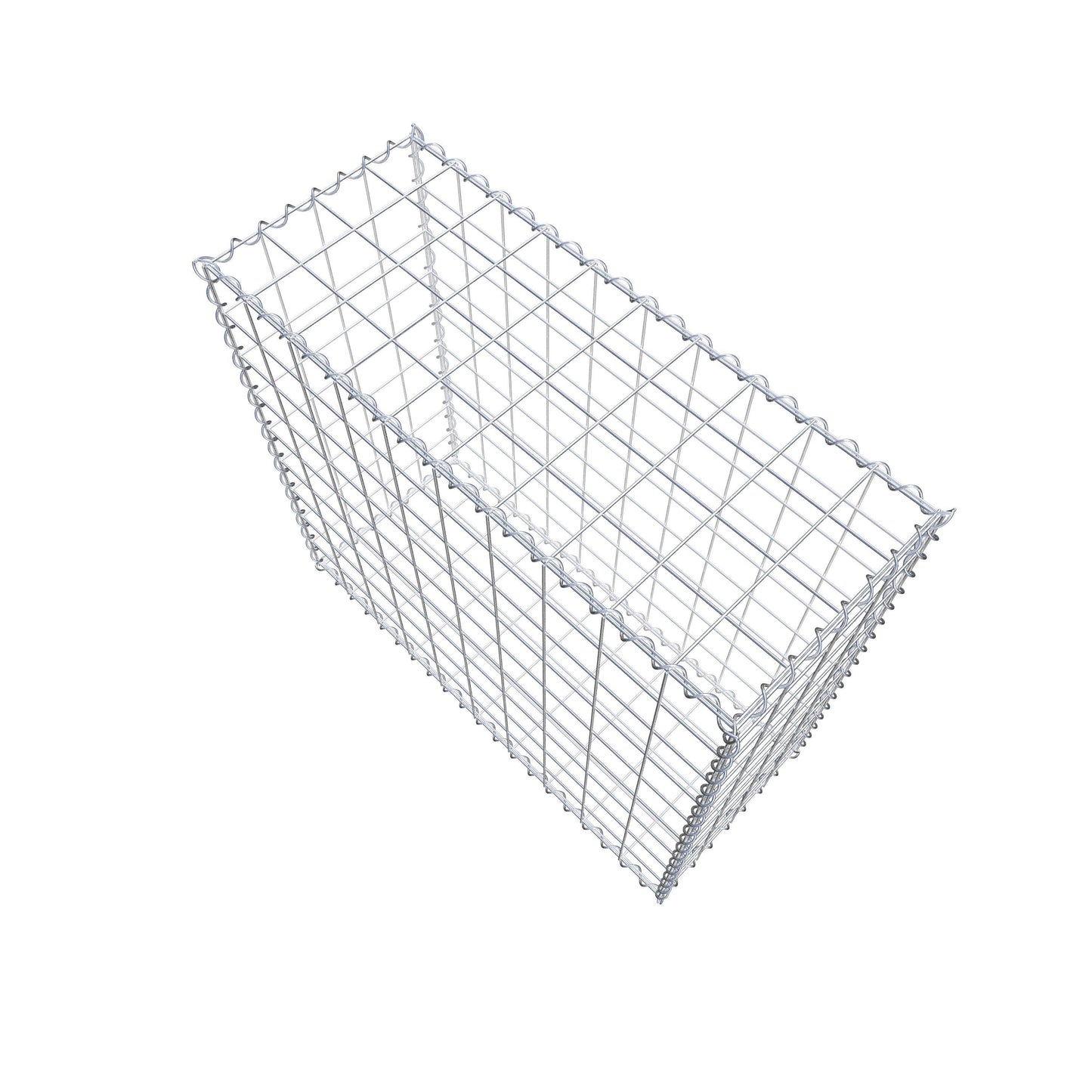 Gabion 100 cm x 90 cm x 40 cm (L x H x D), mesh size 10 cm x 10 cm, spiral