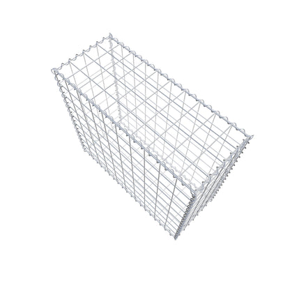 Gabion 100 cm x 90 cm x 40 cm (L x H x D), mesh size 10 cm x 10 cm, spiral