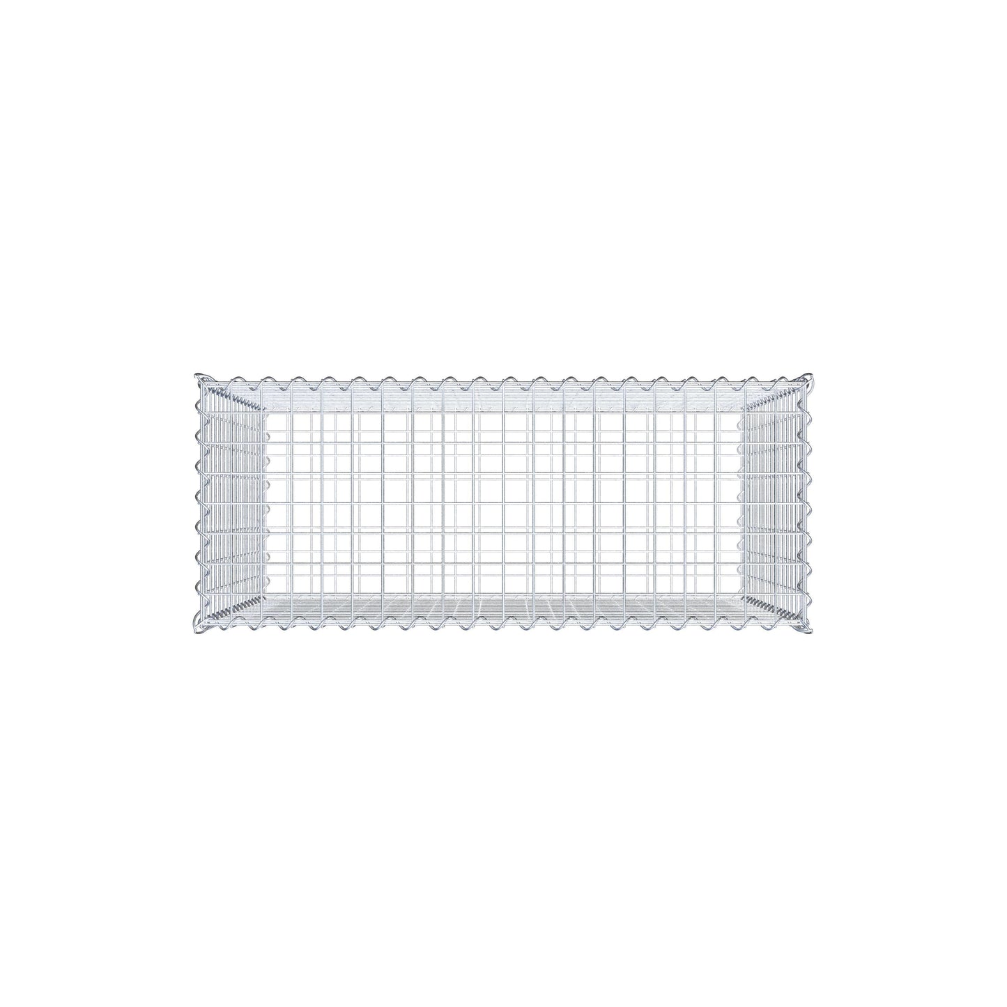 Gabbione 100 cm x 80 cm x 40 cm (L x H x P), maglia 5 cm x 5 cm, spirale
