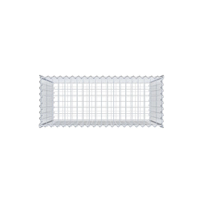 Gabbione 100 cm x 80 cm x 40 cm (L x H x P), maglia 5 cm x 5 cm, spirale