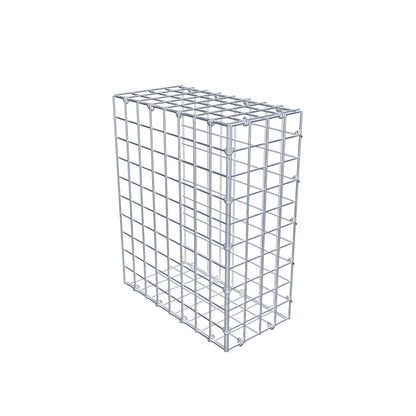 Monteret gabion type 2 50 cm x 40 cm x 20 cm (L x H x D), maskestørrelse 5 cm x 5 cm, C-ring